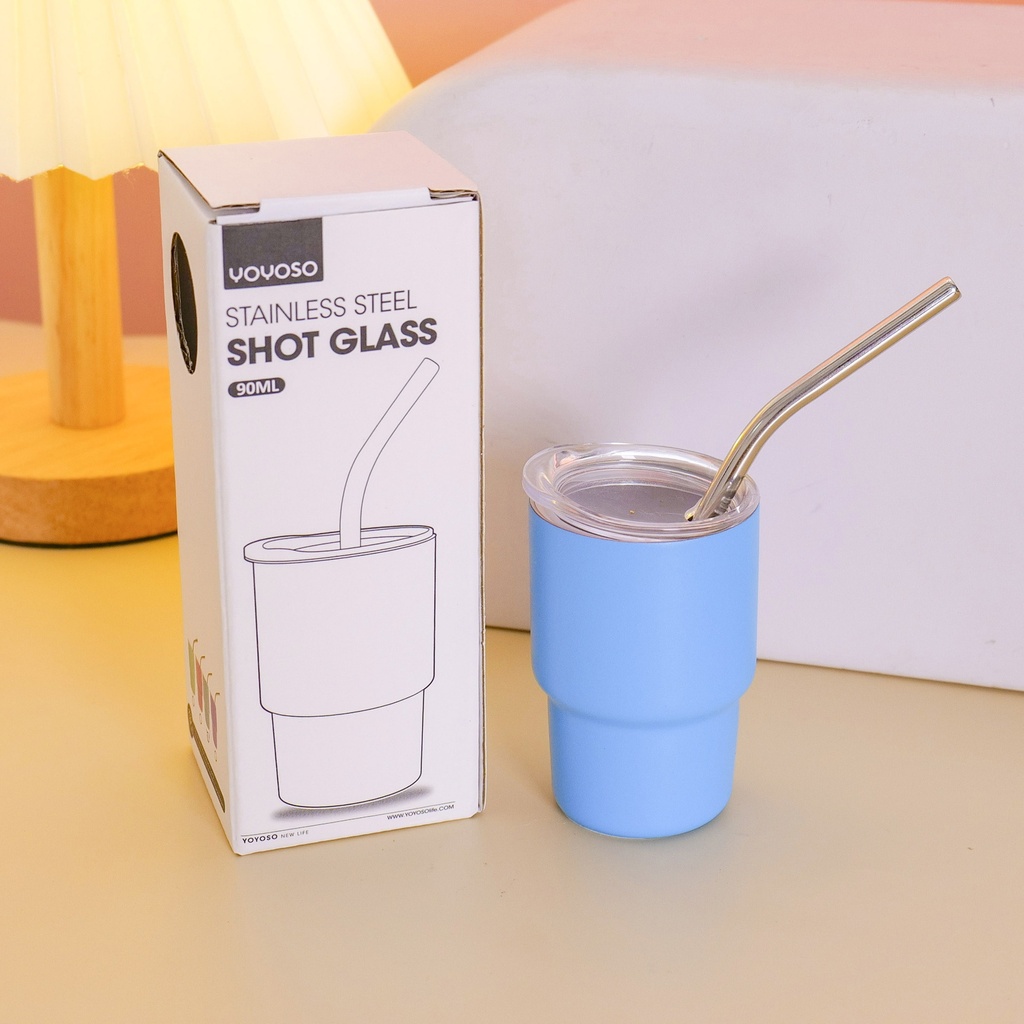 HS-BWB6001 Stainless Steel Shot Glass – Style B 90ml Blue