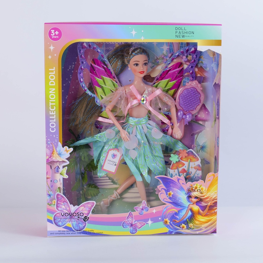 QJ191 Butterfly Princess Series – 11.5-Inch 11-Joint Doll