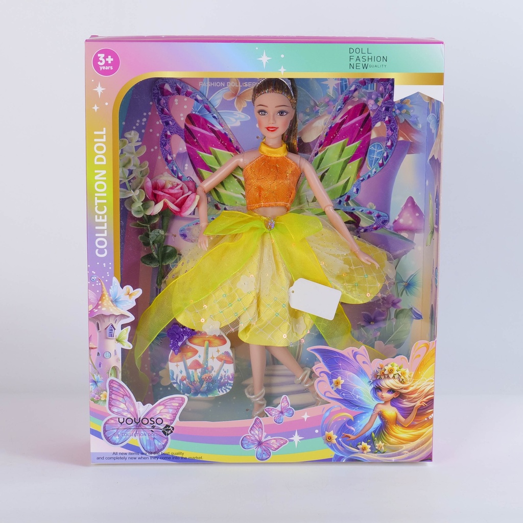 QJ191D Butterfly Princess Series – 11.5-Inch 11-Joint Doll
