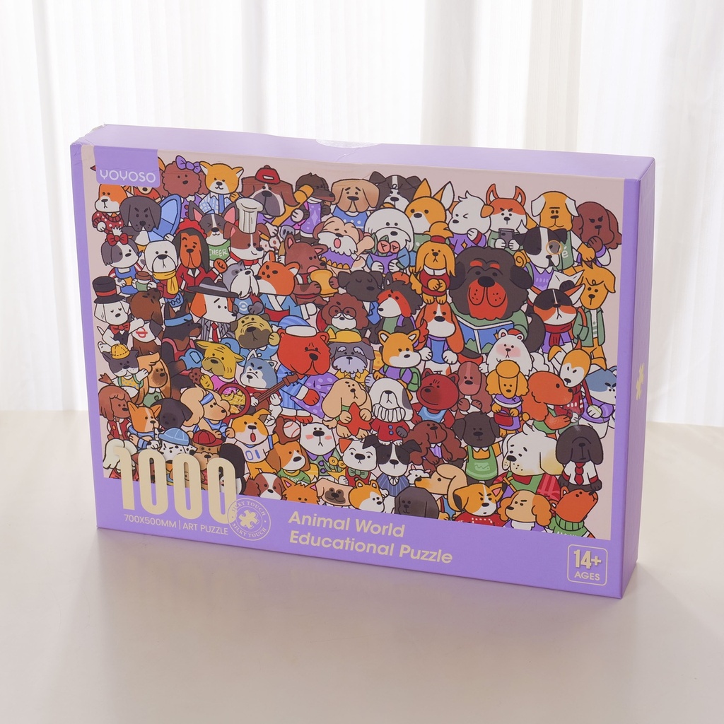 88847 Animal World Educational Puzzle – 1000 pcs (Version 1)