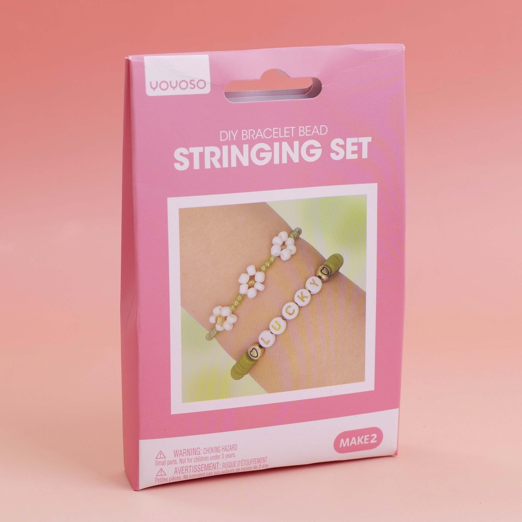（HY-CZ8004）DIY Bracelet Bead Stringing Set - White