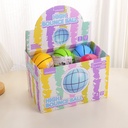 Colorful Basketball PU High Bounce Ball 9cm