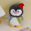HY-MR8006 01 Happy Penguin Plush Doll-23cm
