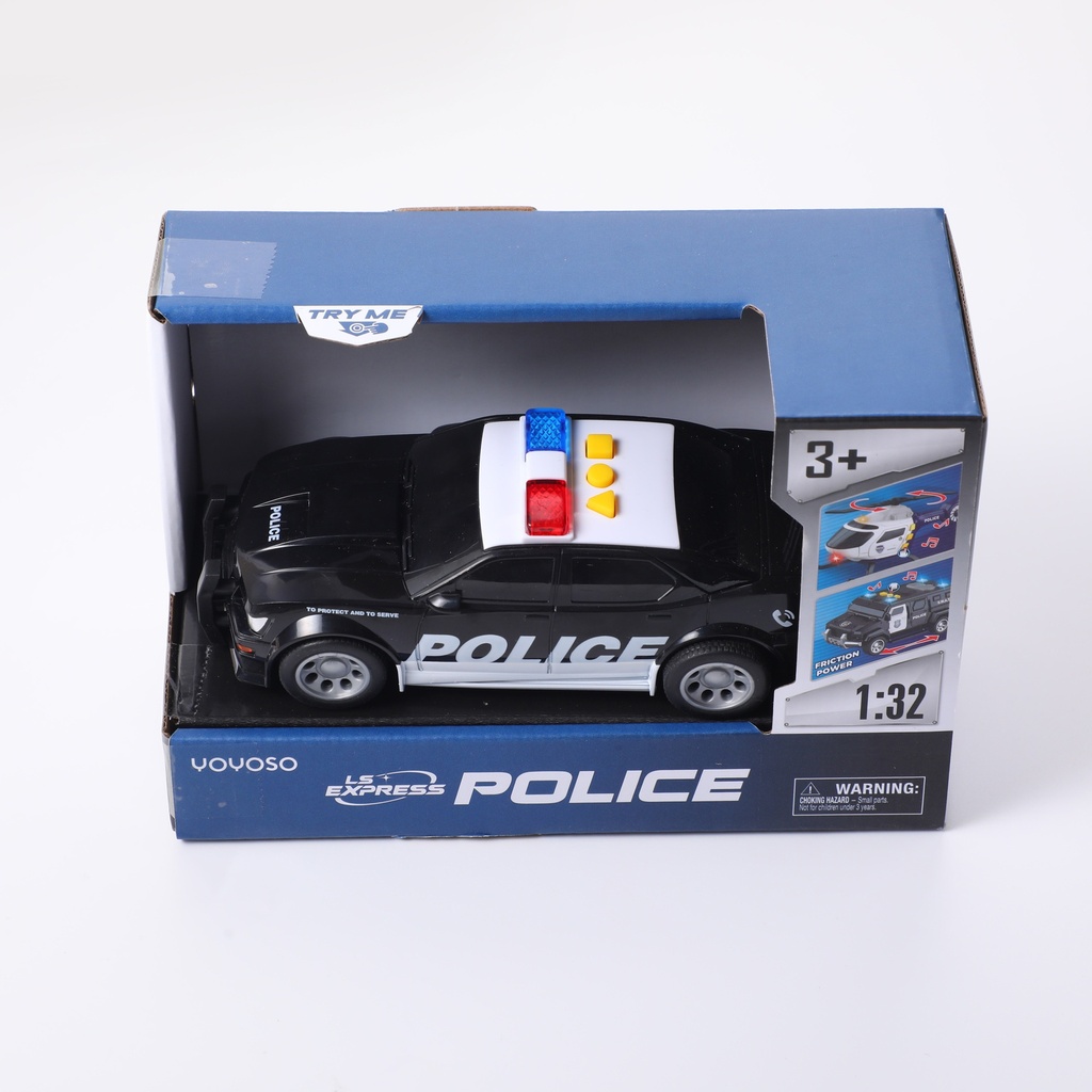 WY1151A 1:32 Inertia Sound & Light American Police Car (with sound and light)