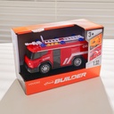 WY1134A 1:32 Inertia Sound & Light American Fire Truck (with sound and light)