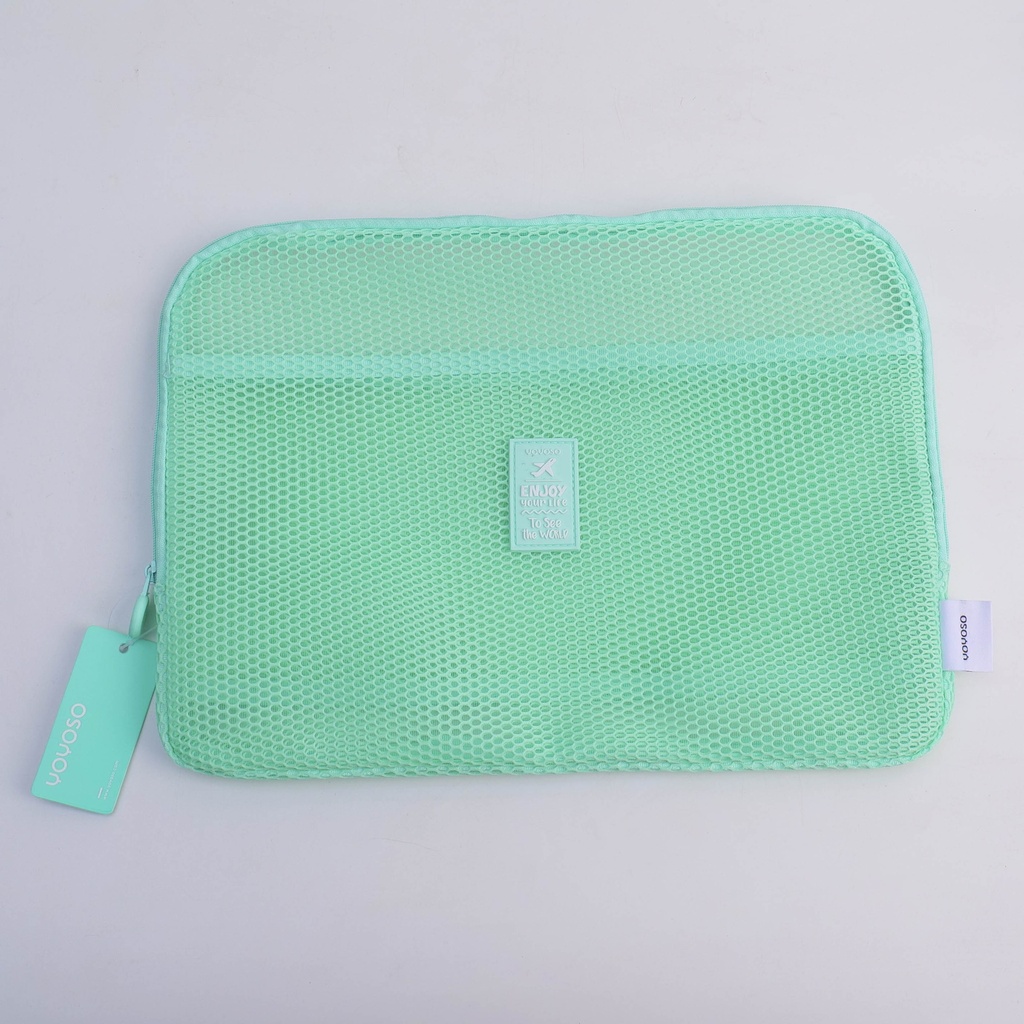Green A4 Flat Document Pouch No. 8