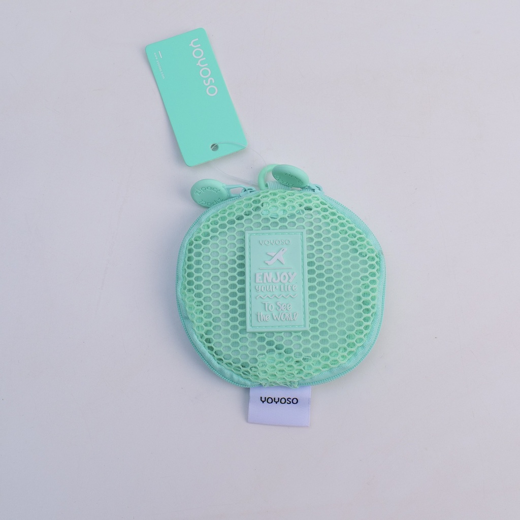 Green Double-Layer Coin Pouch No. 1