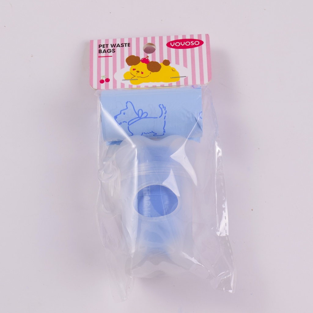 Bone-Shaped Pet Waste Bag Dispenser and 2 Rolls of Bags (20pcs)