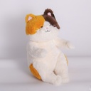 HY-MR8006 Chubby Cat Plush Toy – 22cm (Plastic Eyes)
