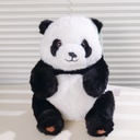 (HY-MR8006) Sitting Panda Plush (Basic Style) - 30cm (Plastic Eyes)