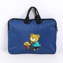Fun little bear laptop bag-blue
