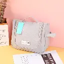 Simple and elegant portable cosmetic bag