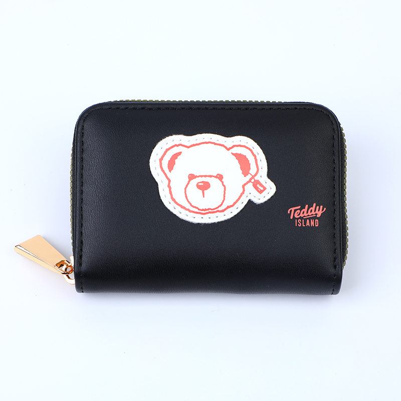 TEDDY ISLAND series women's wallet-black