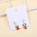 Christmas series bell and elk stud earri