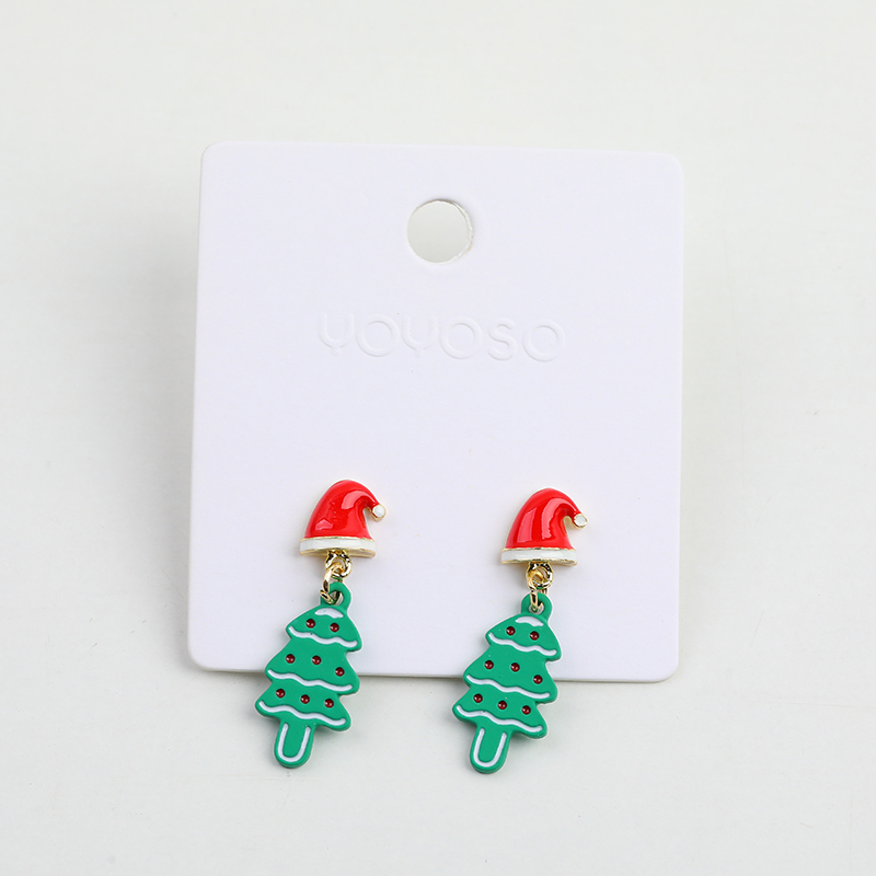 Christmas series red hat christmas tree 