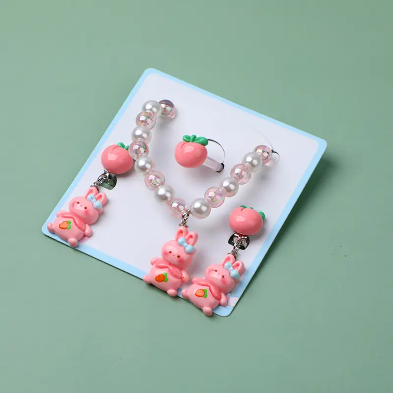 Bunny with bowknot children's accessarie