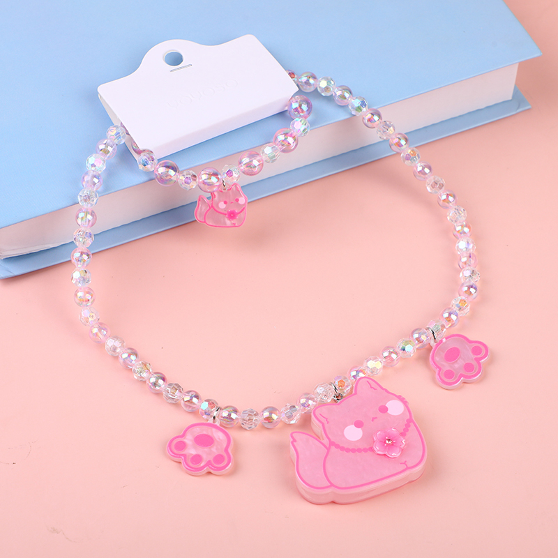 Cute kitten children's necklace