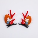 Christmas series fabric hair clip-2