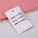 Pearl 3pcs alloy bobby pin-004