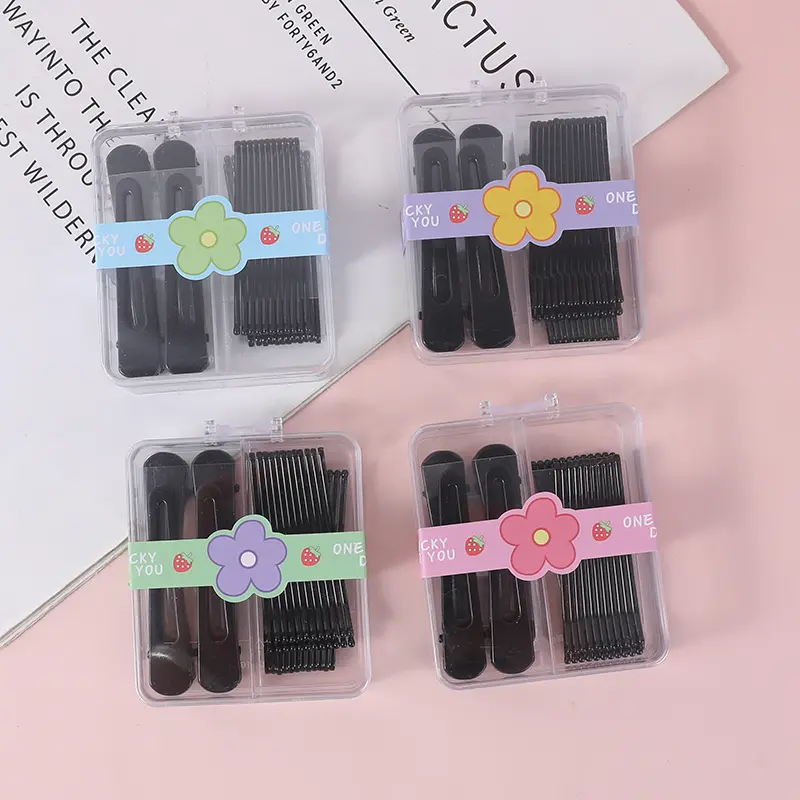 Water drop hair clip combo set