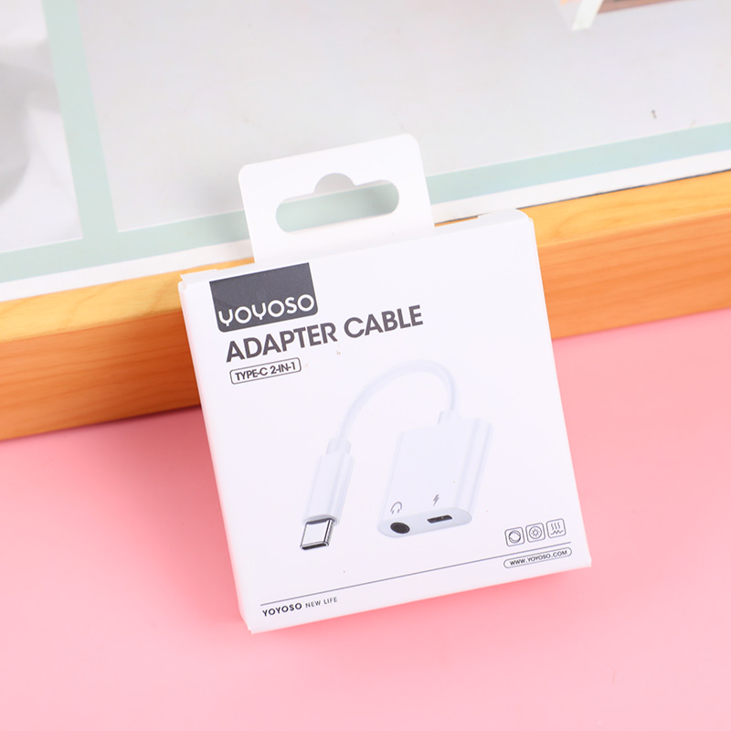 TYPE-C to headphone jack and charging 2-
