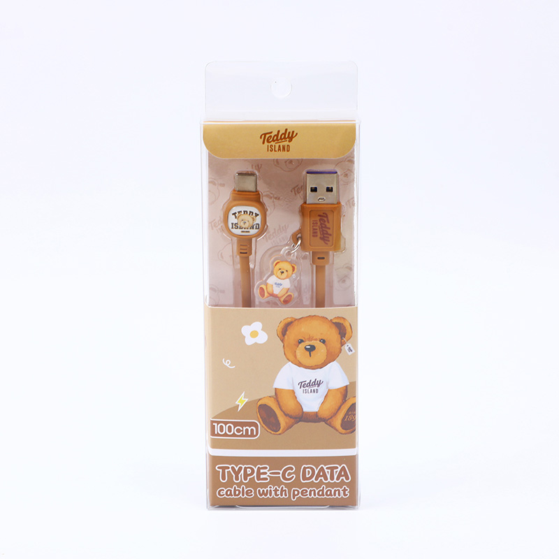 TEDDY ISLAND TYPE-C data cable with pend