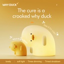 Crooked duck silicone lamp-white