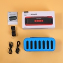 Antenna wireless speaker with solar pane