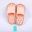 Women's bathroom slippers with black edg