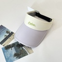 Hot stamping adult visor cap with logo-p