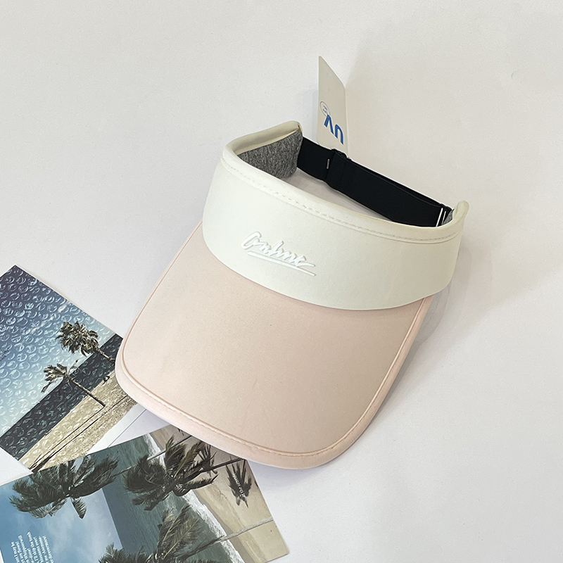 Hot stamping adult visor cap with logo-p