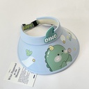 Cute dinosaur children's visor cap-blue