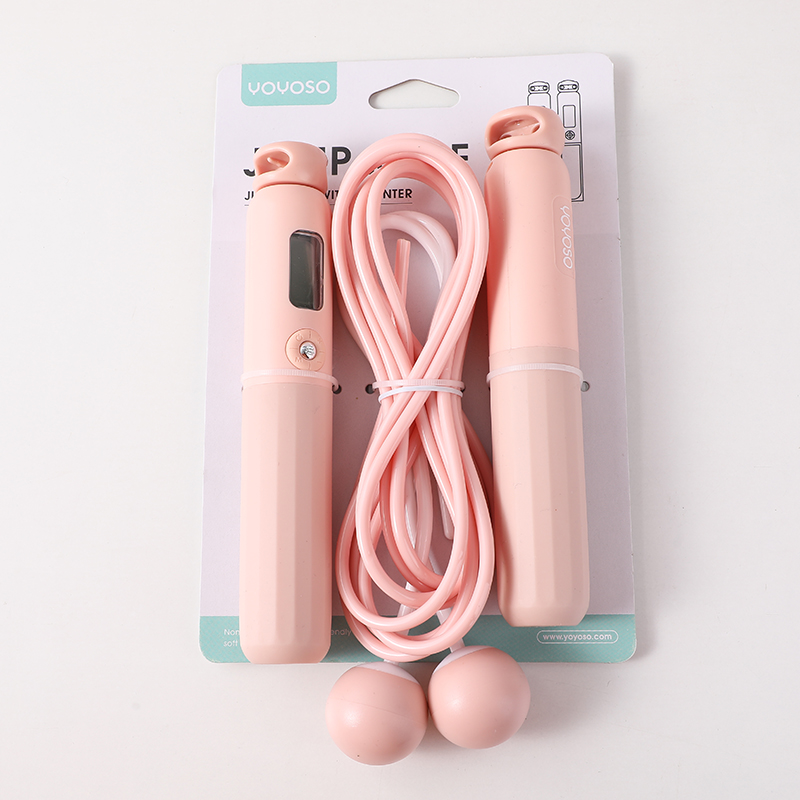 Electronic counting jump rope with dual-