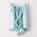 Electronic counting jump rope with dual-