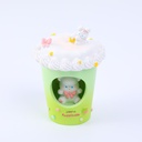 Cute cup little bear decoration