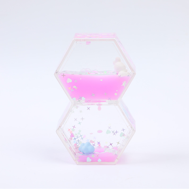 Hexagon oil-dripping ornament