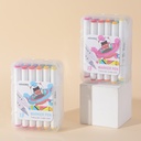 18 colors Triangle Lever Handy Box Doubl