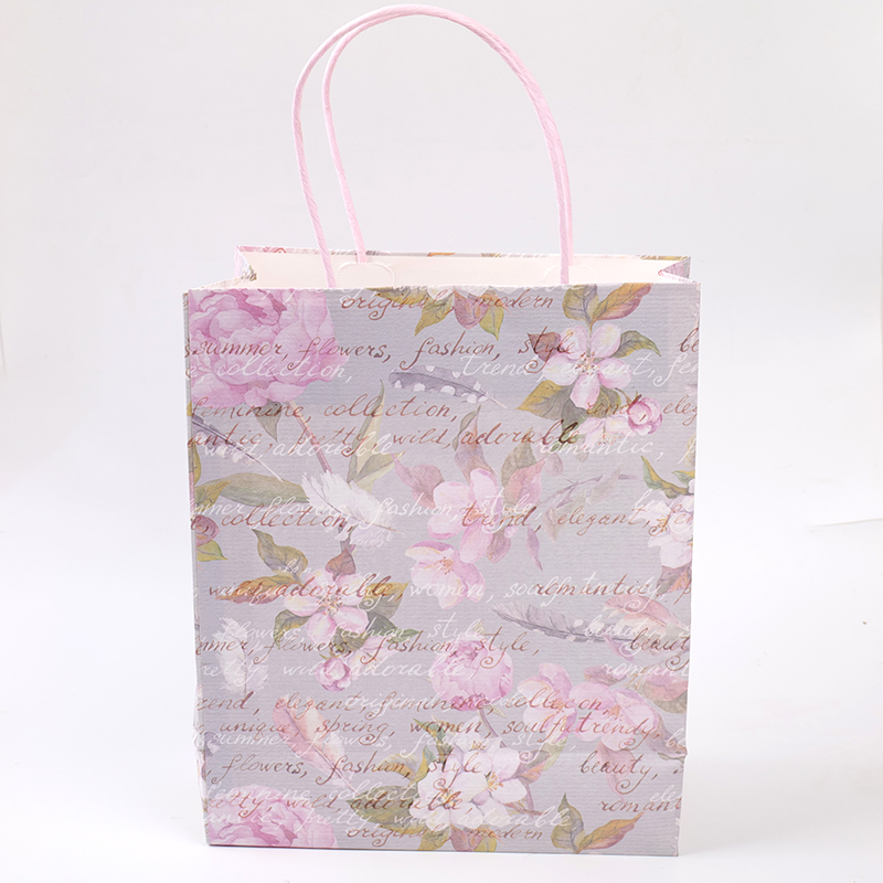 Flowers blossoming vertical kraft paper 
