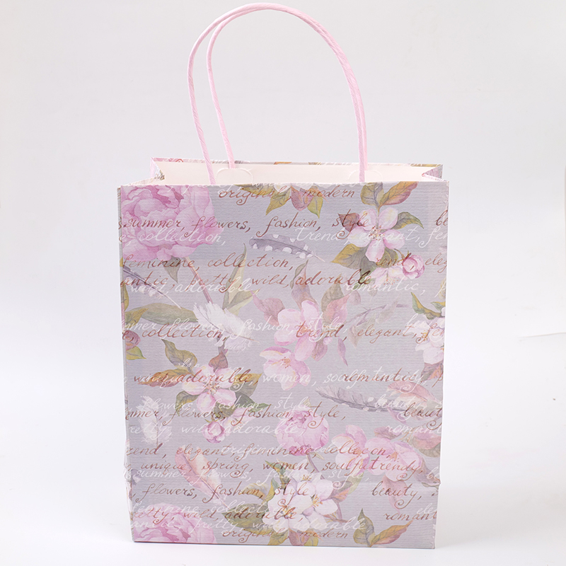 Flowers blossoming vertical kraft paper 