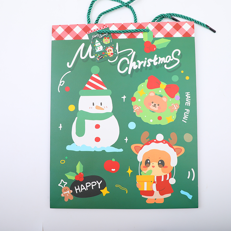 Christmas series vertical gift bag-L