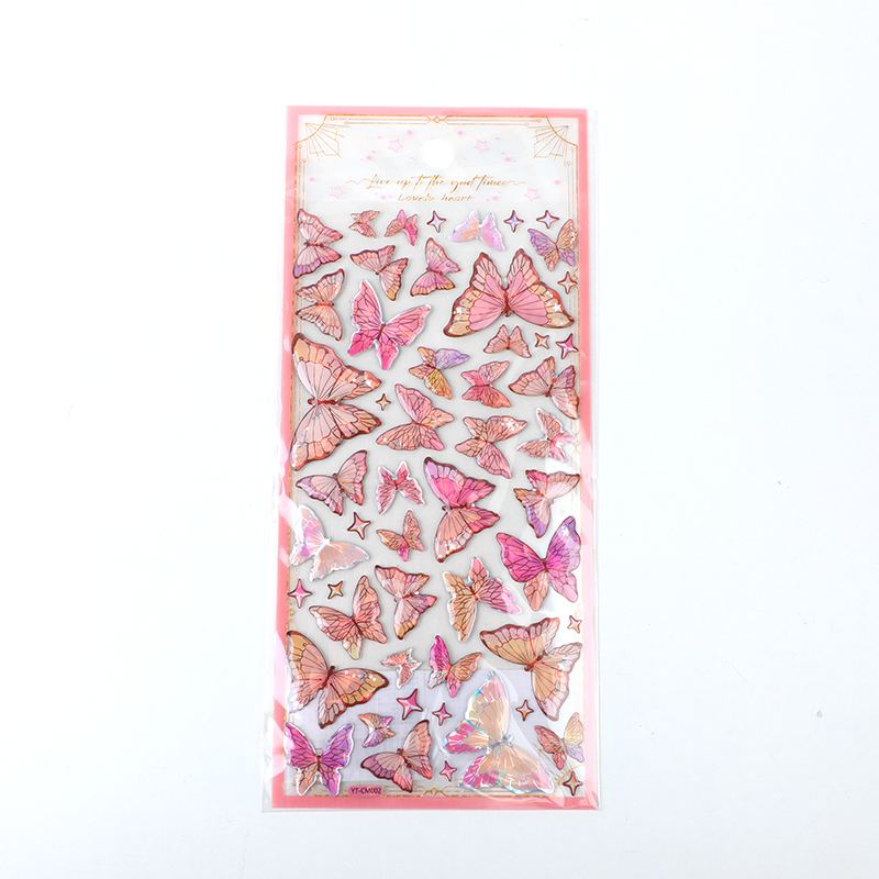 Spring hot stamping crystal sticker