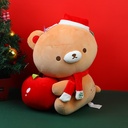 Christmas series apple & bear plush doll