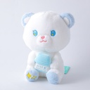 Sitting fruit bear with milk plush doll-