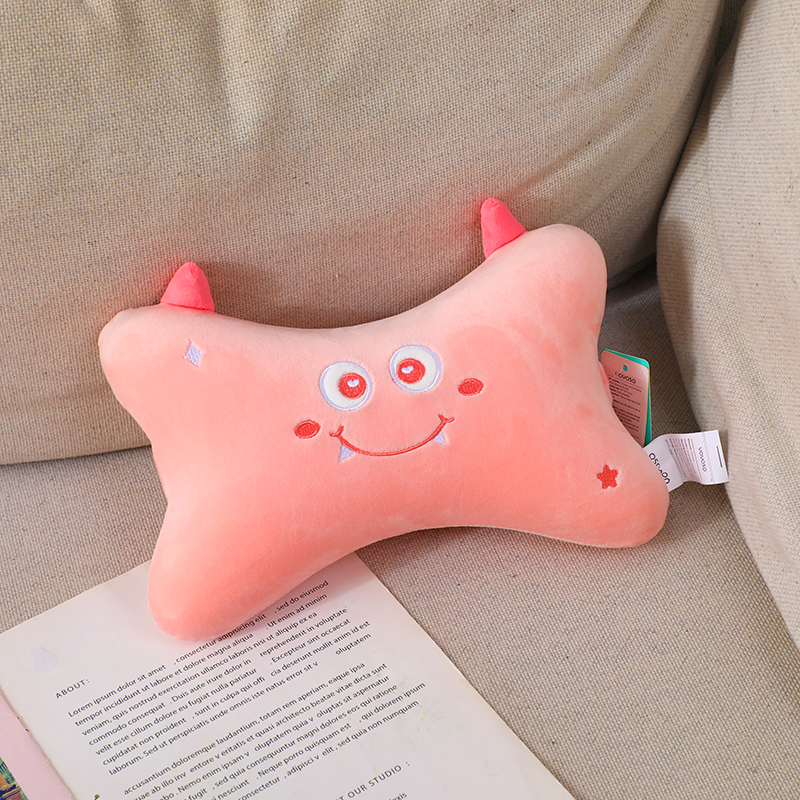Strange animal family series bone pillow-pink