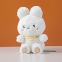 Yellow scarf rabbit doll-20cm