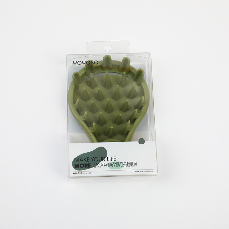 Massage shampoo comb-green