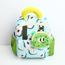 Cartoon animal children's backpack-green