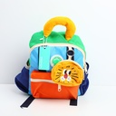 High capacity children's backpack-blue