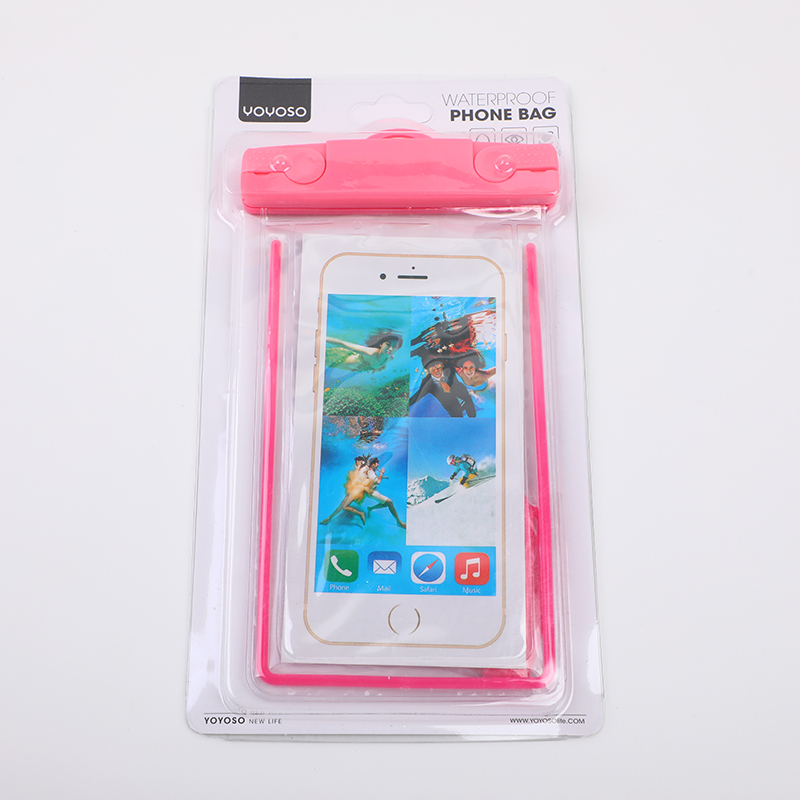 Glow-in-the-dark waterproof phone bag (new clip)