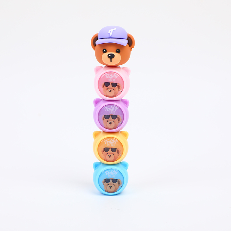 TEDDY ISLAND series highlighter with 4 balls
